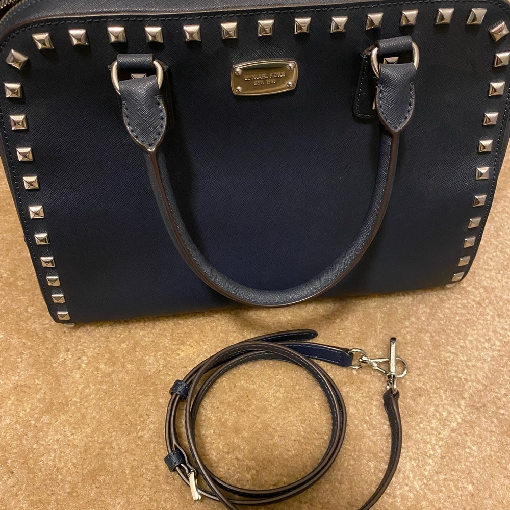 Navy Michael Kors Bag - large